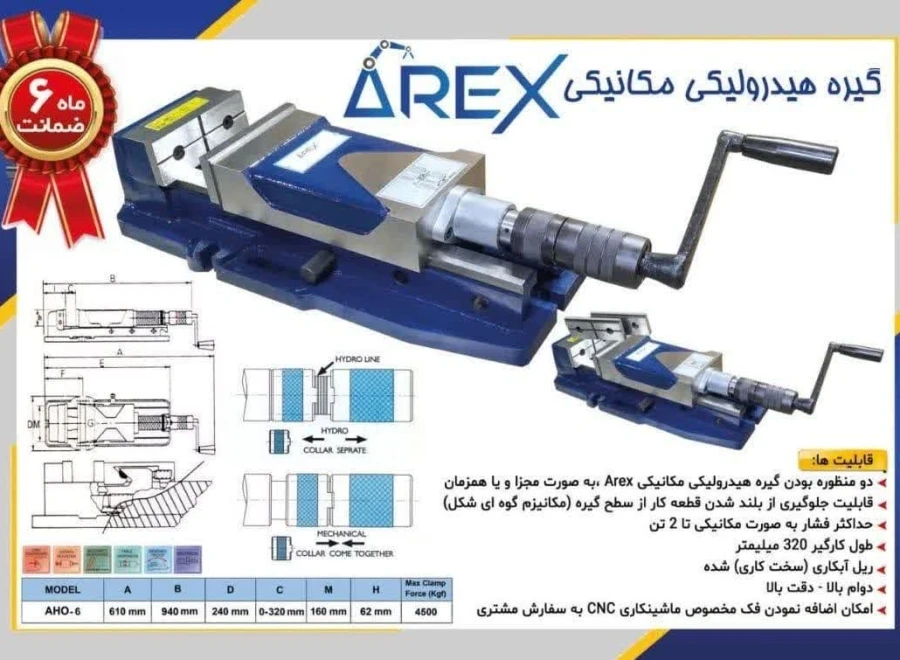 گیره هیدرولیک آرکس